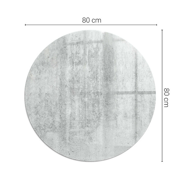Redonda placa de protección para estufa Textura de hormigón crudo