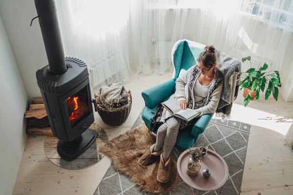 Redonda placa de vidrio para chimenea Tableros de madera natural