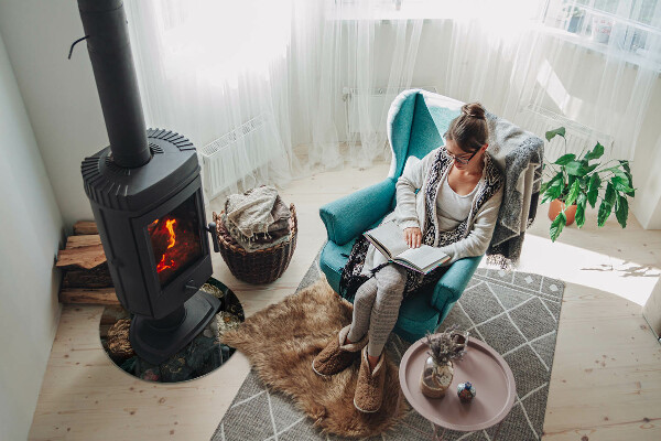 Redonda placa protectora suelo estufa Patrón floral con mariposas