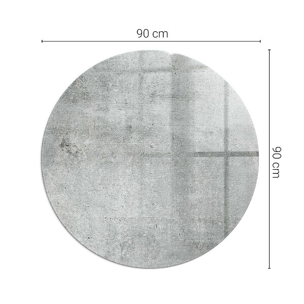 Redonda placa protectora suelo estufa Textura de hormigón crudo