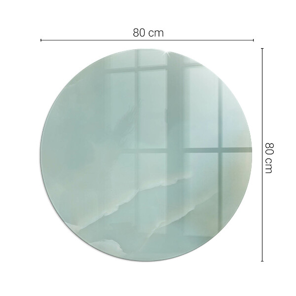 Redonda placa de protección para estufa Delicado patrón de mármol