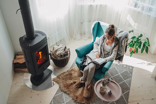 Redonda placa de vidrio para chimenea Color marfil