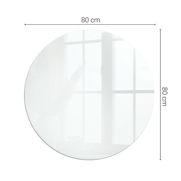 Redonda placa protectora suelo estufa Color blanco