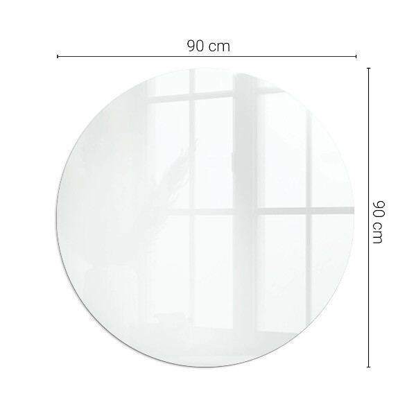 Redonda placa protectora suelo estufa Color blanco