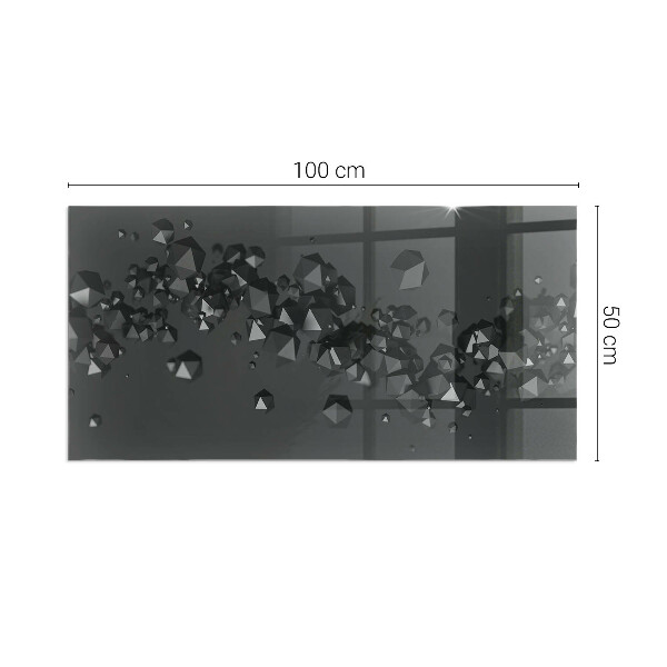 Rectangulare protector de suelo para estufa Nube abstracta de sólidos