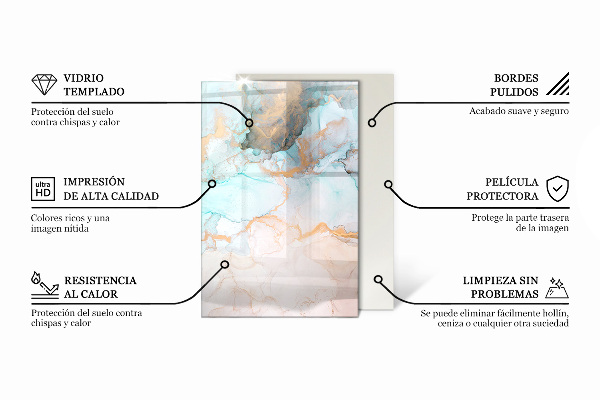 Rectangulare protector de suelo para estufa Nube abstracta de sólidos