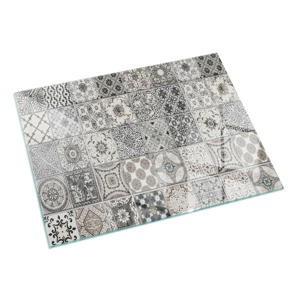 Rectangulare placa protección suelo estufa Patrones de azulejos decorativos