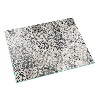 Rectangulare placa protección suelo estufa Patrones de azulejos decorativos