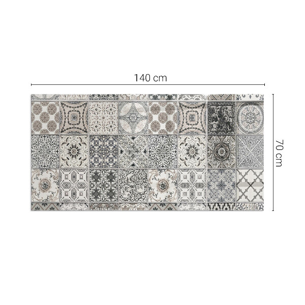 Rectangulare placa protección suelo estufa Patrones de azulejos decorativos