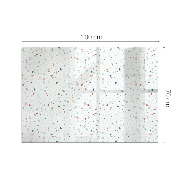 Rectangulare protector suelo para estufa de leña Patrón con formas pequeñas