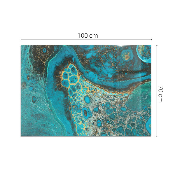 Rectangulare placa protección suelo estufa Patrón orgánico abstracto