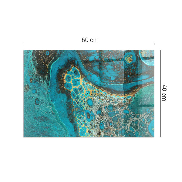 Rectangulare placa protección suelo estufa Patrón orgánico abstracto