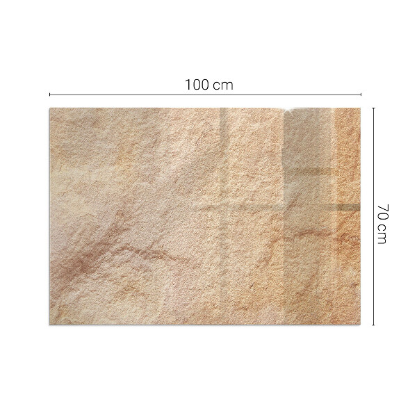 Rectangulare protector suelo para estufa de leña Textura de piedra natural