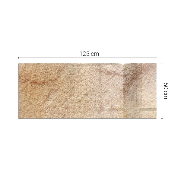Rectangulare protector suelo para estufa de leña Textura de piedra natural