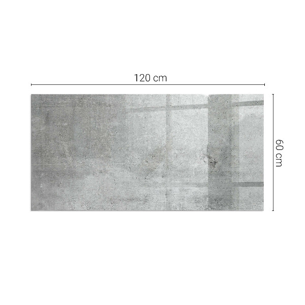 Rectangulare protector suelo para estufa de leña Textura de hormigón crudo