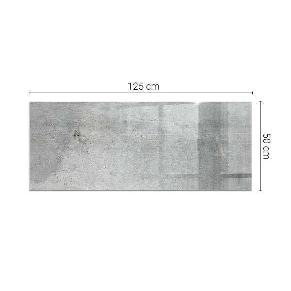 Rectangulare protector suelo para estufa de leña Textura de hormigón crudo