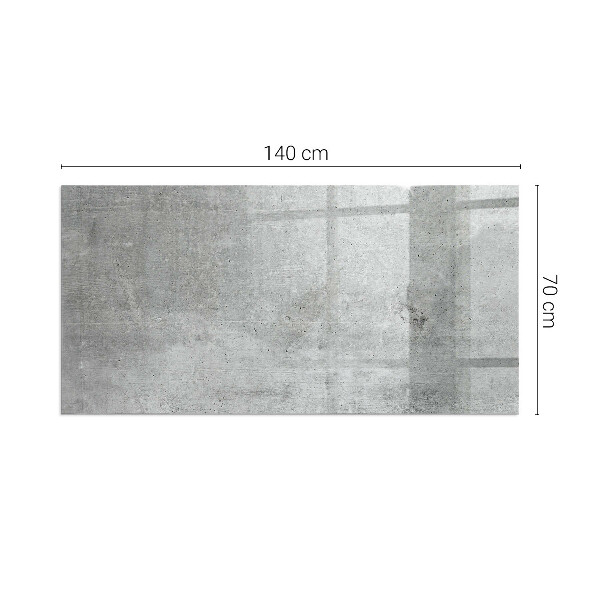 Rectangulare protector suelo para estufa de leña Textura de hormigón crudo