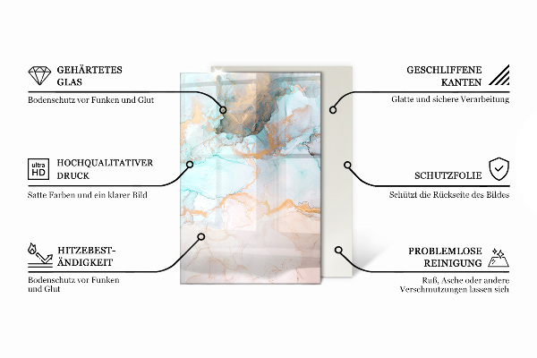 Rectangulare placa protección suelo estufa Textura de tablas de madera