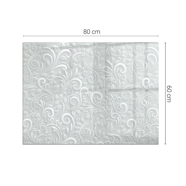 Rectangulare protector de suelo para estufa Elegante patrón de planta