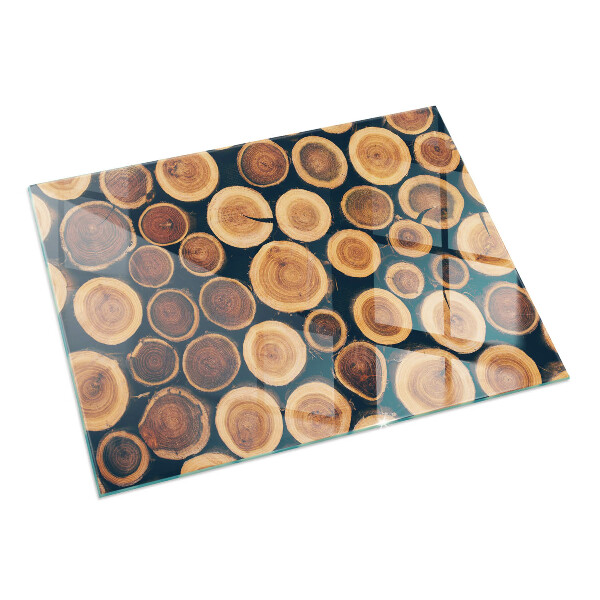 Rectangulare protector suelo para estufa de leña Caja con madera cortada