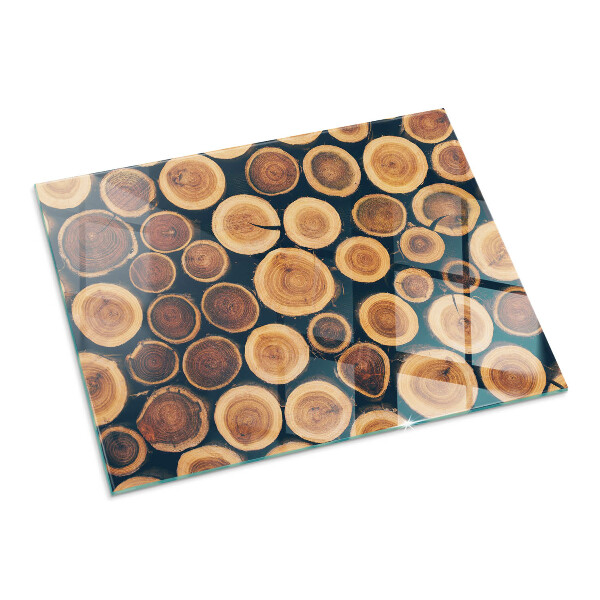 Rectangulare protector suelo para estufa de leña Caja con madera cortada