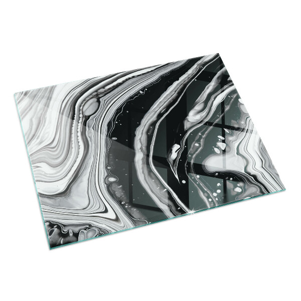 Rectangulare placa protección suelo estufa Ondas y líneas abstractas