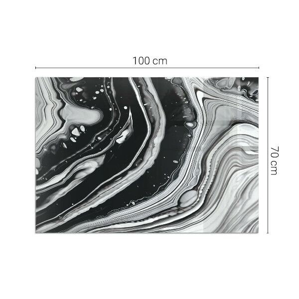 Rectangulare placa protección suelo estufa Ondas y líneas abstractas