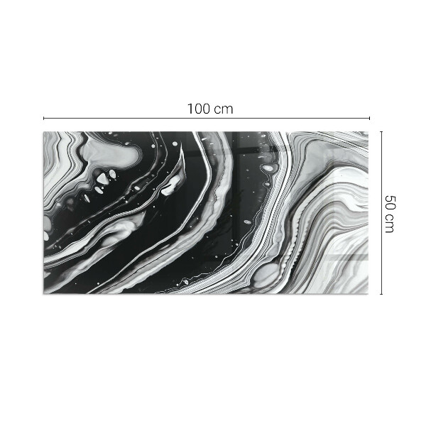 Rectangulare placa protección suelo estufa Ondas y líneas abstractas