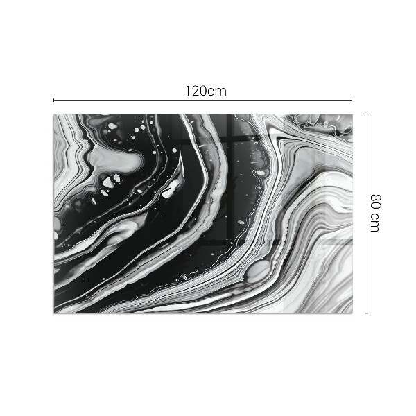 Rectangulare placa protección suelo estufa Ondas y líneas abstractas