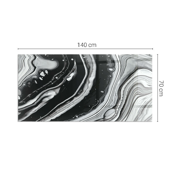 Rectangulare placa protección suelo estufa Ondas y líneas abstractas