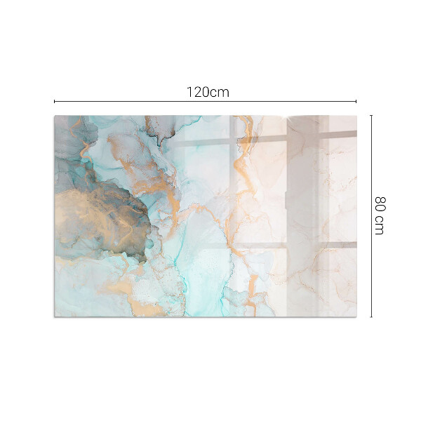 Rectangulare placa protección suelo estufa Patrón fluido abstracto