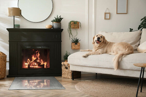Rectangulare protector de suelo para estufa Textura de hormigón crudo
