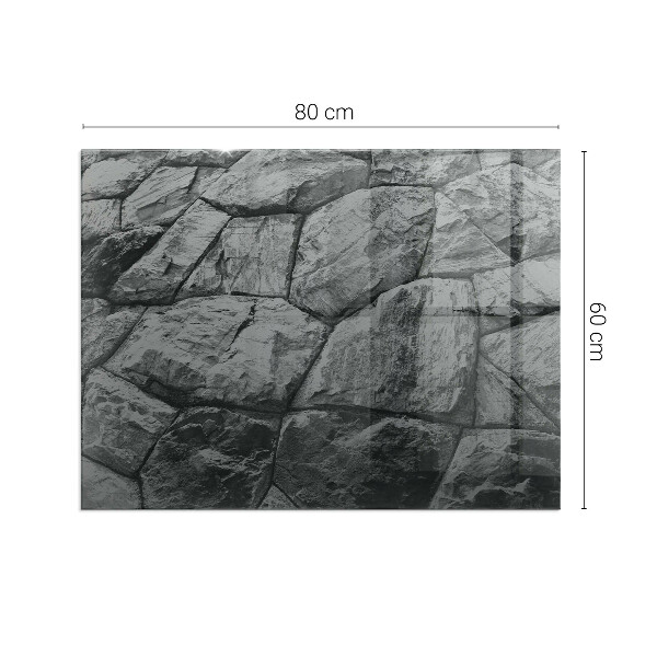 Rectangulare protector de suelo para estufa Patrón de piedra natural