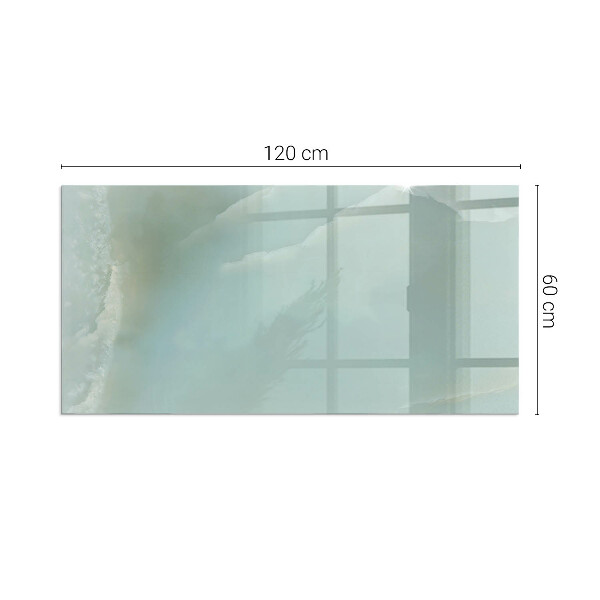 Rectangulare placa protección suelo estufa Delicado patrón de mármol