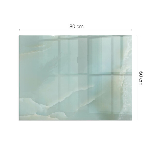 Rectangulare placa protección suelo estufa Delicado patrón de mármol