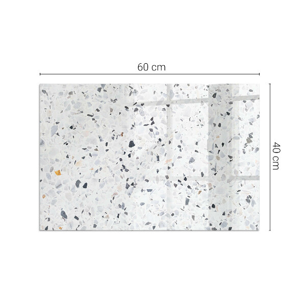 Rectangulare placa protección suelo estufa Patrón de piedra con partículas