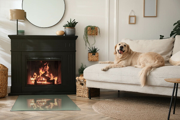 Rectangulare protector de suelo para estufa Color oliva