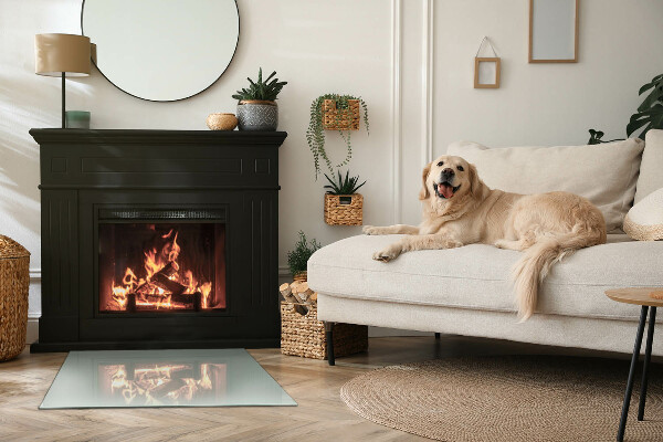 Rectangulare protector de suelo para estufa Color verde claro