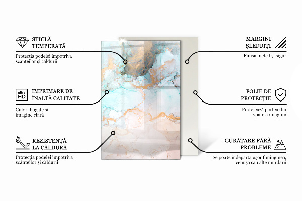 Rectangulare protector de suelo para estufa Color marrón claro