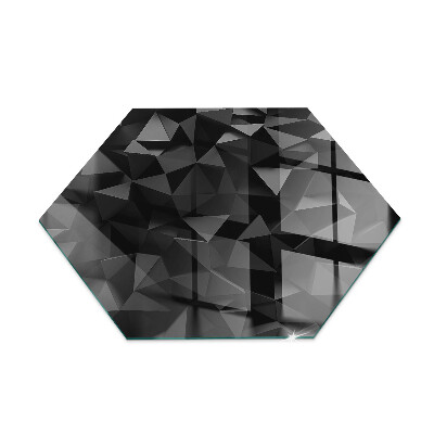 Hexagonale placa de protección para estufa geometría tridimensional