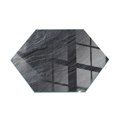 Hexagonale placa de protección para estufa Textura de la superficie de la piedra