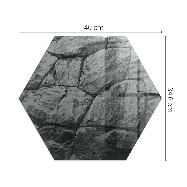 Hexagonale placa protectora suelo estufa Patrón de piedra natural