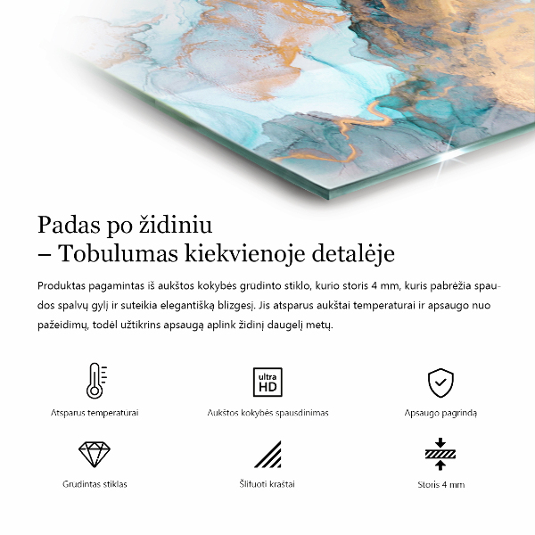 Hexagonale placa de protección para estufa Patrón de piedra con partículas