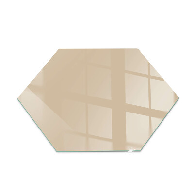 Hexagonale placa de vidrio para chimenea Color beige
