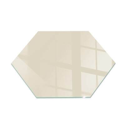 Hexagonale placa protectora suelo estufa Color beige