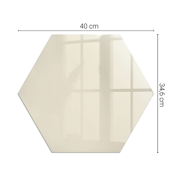 Hexagonale placa protectora suelo estufa Color beige
