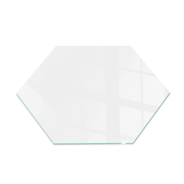 Hexagonale placa protectora suelo estufa Color blanco