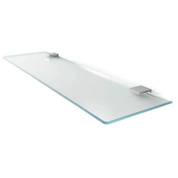 Repisa de pared de cristal translúcida de 80x13 cm