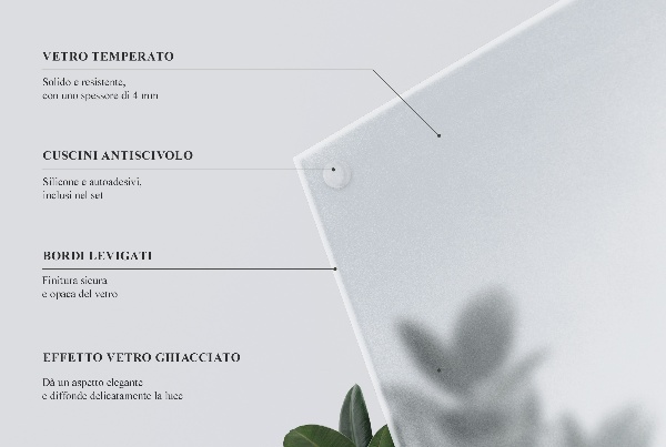 Tablero traslúcido para mesa cuadrada