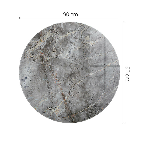 Tablero redondo para mesa Elegante patrón de mármol